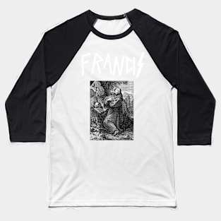 Saint Francis of Assisi Thrash Metal Slayer Parody Baseball T-Shirt